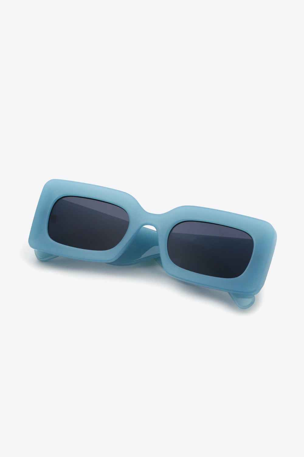 Polycarbonate Frame Rectangle Sunglasses Teal One Size for a perfect OOTD – dress to impress outfits from Amexza