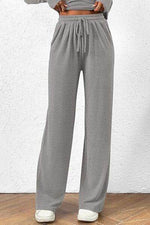 Round Neck Long Sleeve Top and Pants Set for a perfect OOTD – dress to impress outfits from Amexza