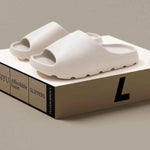 Open Toe Platform Slippers White for a perfect OOTD – dress to impress outfits from Amexza