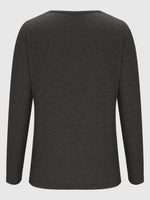 Crisscross V-Neck Long Sleeve T-Shirt - Amexza