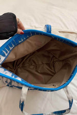 Printed PU Leather Tote Bag for a perfect OOTD – dress to impress outfits from Amexza