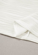 Texture Round Neck Long Sleeve Sweatshirt for a perfect OOTD – dress to impress outfits from Amexza