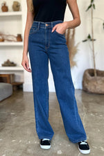 Judy Blue Full Size High Rise Straight Jeans - Amexza