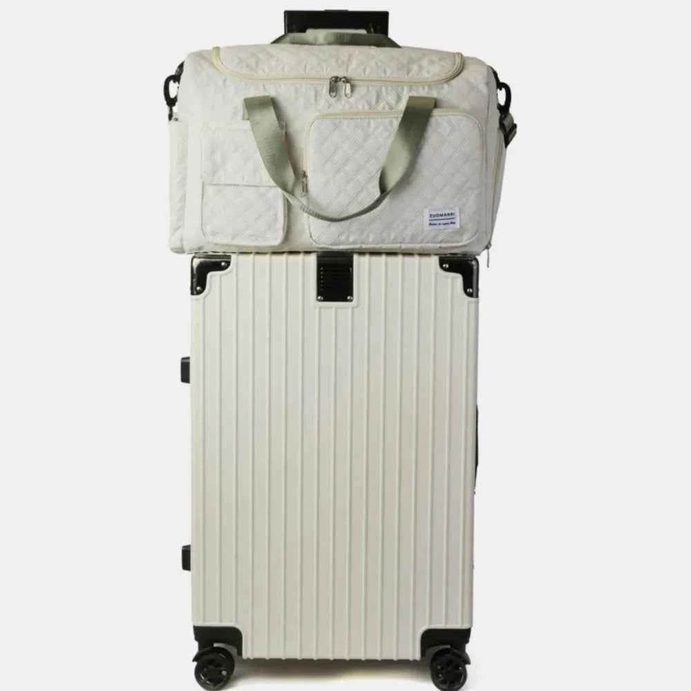 Oxford Cloth Multi Pockets Travel Bag White One Size for a perfect OOTD – dress to impress outfits from Amexza