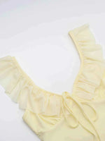 Ruffled V-Neck Sleeveless Maxi Dress