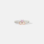 Heart Number 8 Zircon Double-Layered Ring Silver for a perfect OOTD – dress to impress outfits from Amexza