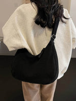 Ribbed Adjustable Strap Shoulder Bag for a perfect OOTD – dress to impress outfits from Amexza