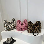 Leopard Furry Shoulder Bag for a perfect OOTD – dress to impress outfits from Amexza