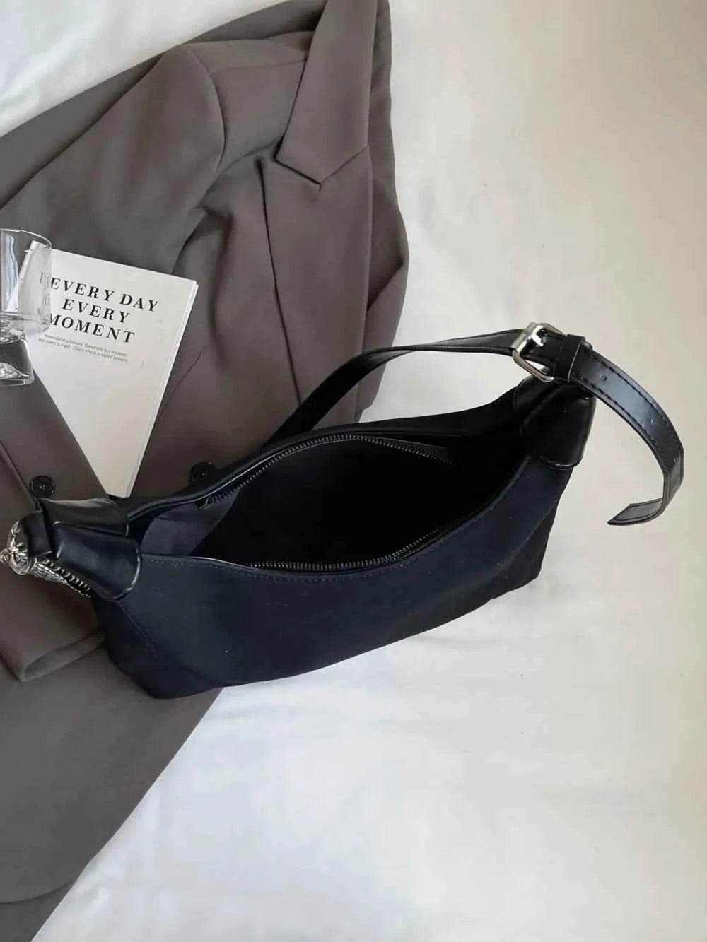 Suede Adjustable Strap Shoulder Bag for a perfect OOTD – dress to impress outfits from Amexza