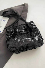 Sequin Braided Strap Shoulder Bag for a perfect OOTD – dress to impress outfits from Amexza