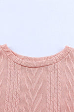 Sequin Leopard Round Neck Long Sleeve Sweater for a perfect OOTD – dress to impress outfits from Amexza