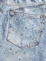 Men's Washed Rhinestone Print Jeans for a perfect OOTD – dress to impress outfits from Amexza