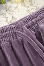 Buttery-Soft Round Neck Long Sleeve Top and Drawstring Pants Set for a perfect OOTD – dress to impress outfits from Amexza