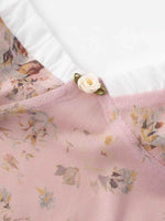 Floral Print Maxi Cami Dress with V-Neck