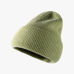 Thermal Solid Knit Hat Matcha Green One Size for a perfect OOTD – dress to impress outfits from Amexza