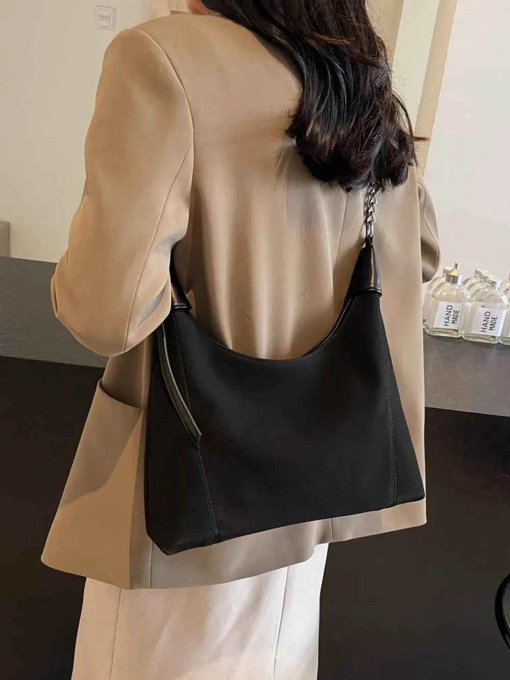 Suede Adjustable Strap Shoulder Bag for a perfect OOTD – dress to impress outfits from Amexza