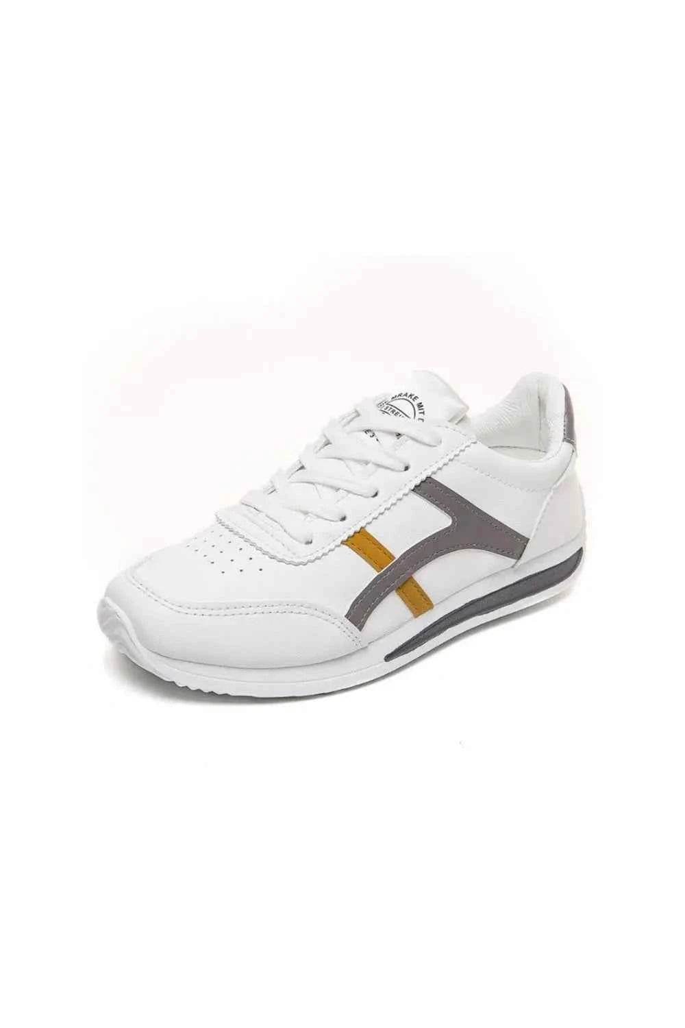 Lace Up Contrast Sneakers Gray for a perfect OOTD – dress to impress outfits from Amexza