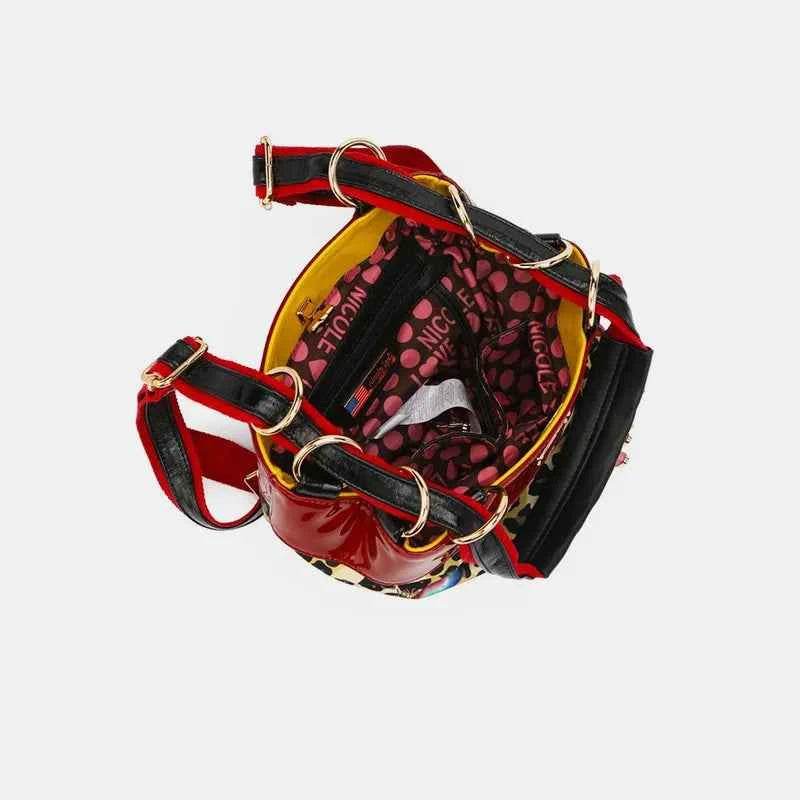 Nicole Lee USA Nylon Multifunctional Bucket Backpack for a perfect OOTD – dress to impress outfits from Amexza