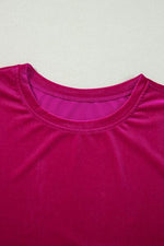 Frill Round Neck Long Sleeve Top and Pants Set for a perfect OOTD – dress to impress outfits from Amexza