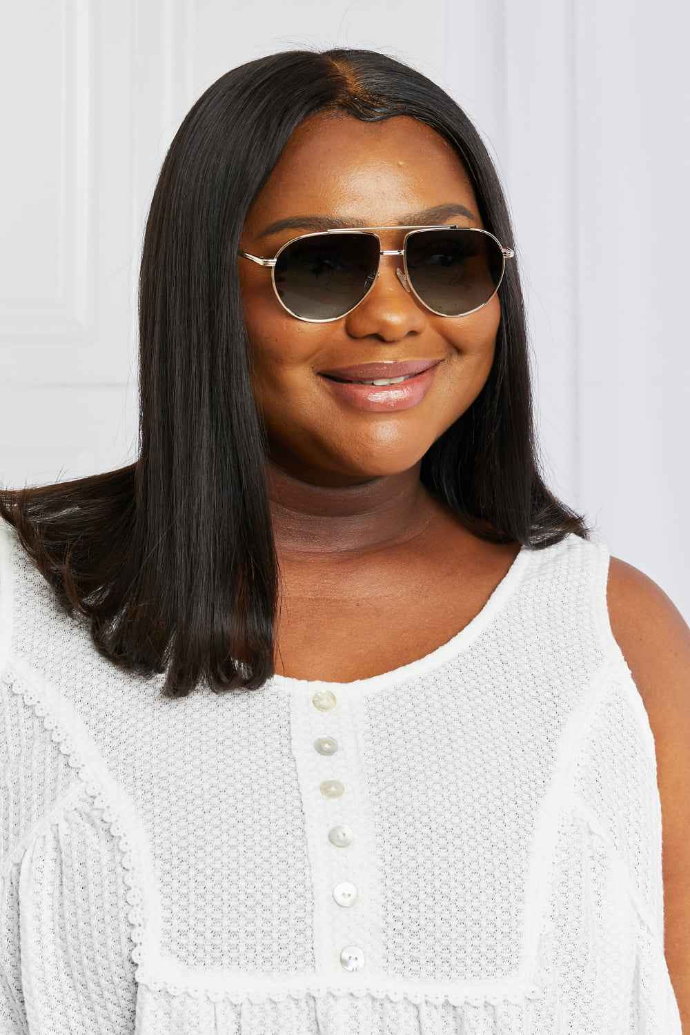 TAC Polarization Lens Aviator Sunglasses for a perfect OOTD – dress to impress outfits from Amexza