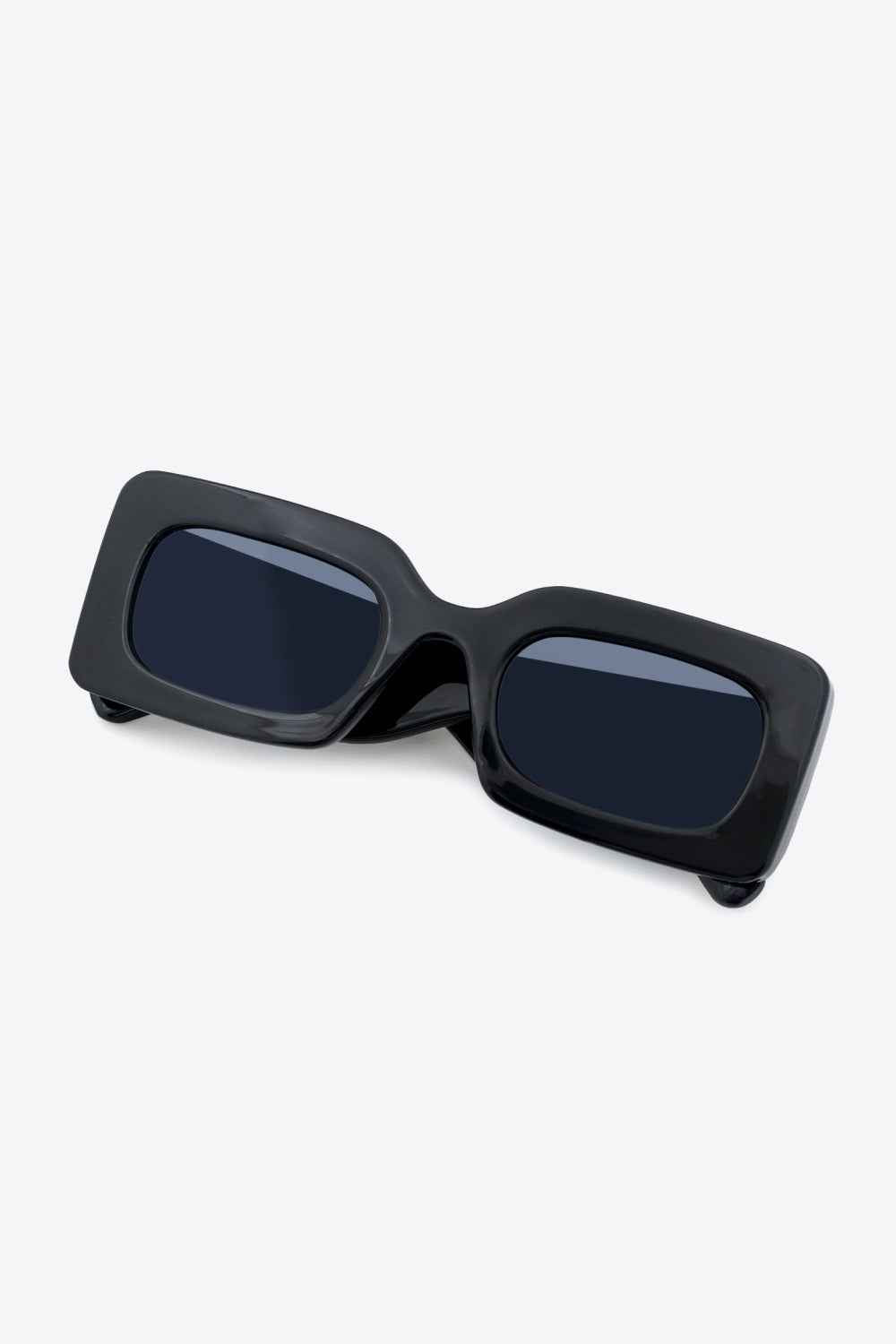 Polycarbonate Frame Rectangle Sunglasses Black One Size for a perfect OOTD – dress to impress outfits from Amexza