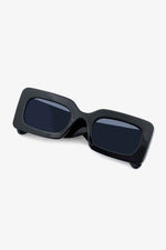 Polycarbonate Frame Rectangle Sunglasses Black One Size for a perfect OOTD – dress to impress outfits from Amexza