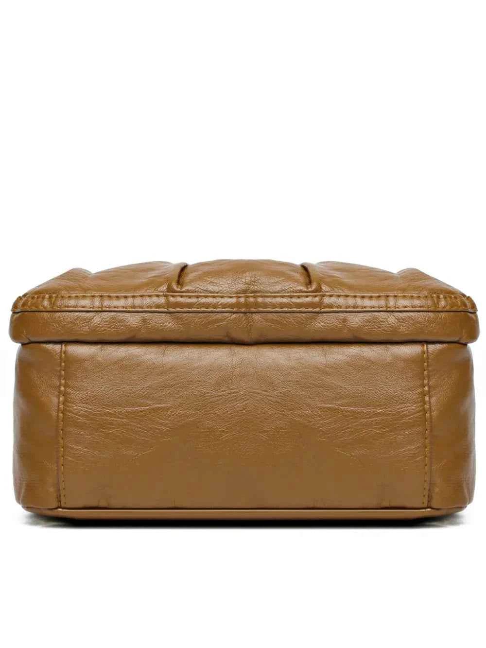 PU Leather Ruched Adjustable Strap Shoulder Bag for a perfect OOTD – dress to impress outfits from Amexza