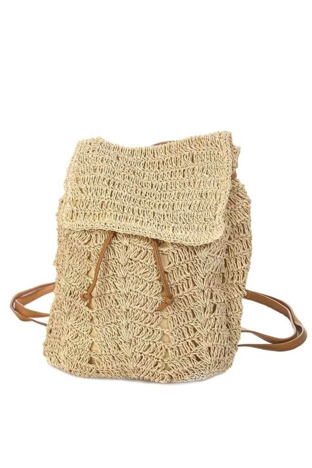 Straw Braided Fashion Backpack Iv One Size for a perfect OOTD – dress to impress outfits from Amexza