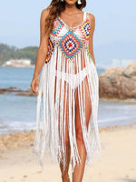 Fringe Spaghetti Strap Cover-Up for a perfect OOTD – dress to impress outfits from Amexza
