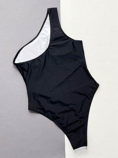 Contrast Panel One-Piece Swimsuit for a perfect OOTD – dress to impress outfits from Amexza