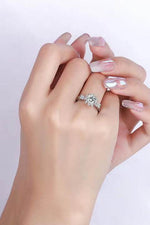 1 Carat Moissanite 925 Sterling Silver Ring for a perfect OOTD – dress to impress outfits from Amexza