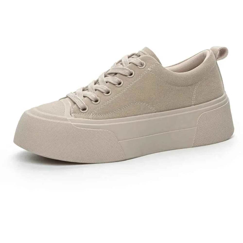 Round Toe Lace Up Platform Sneakers for a perfect OOTD – dress to impress outfits from Amexza