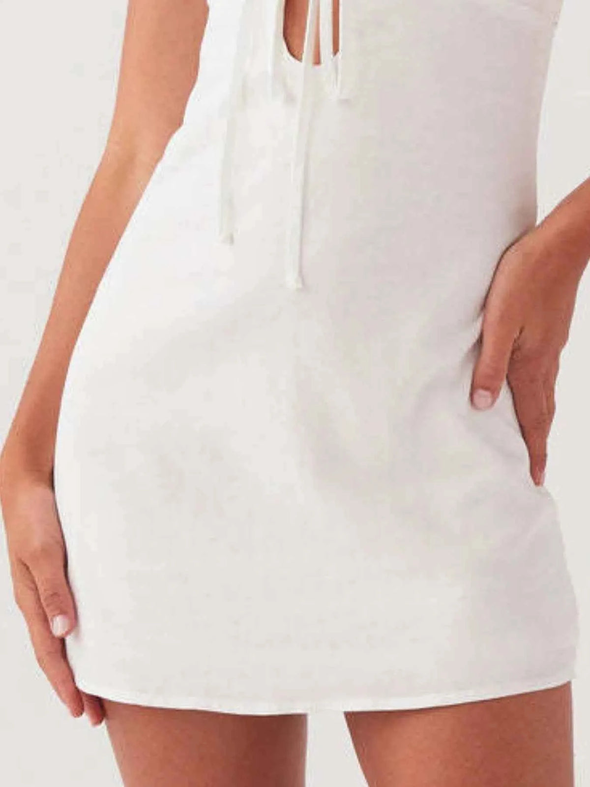 Tie-Front Mini Cami Dress