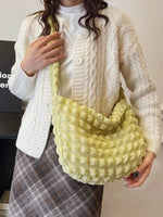 Cloud Puff Shoulder Bag Yellow-Green One Size for a perfect OOTD – dress to impress outfits from Amexza