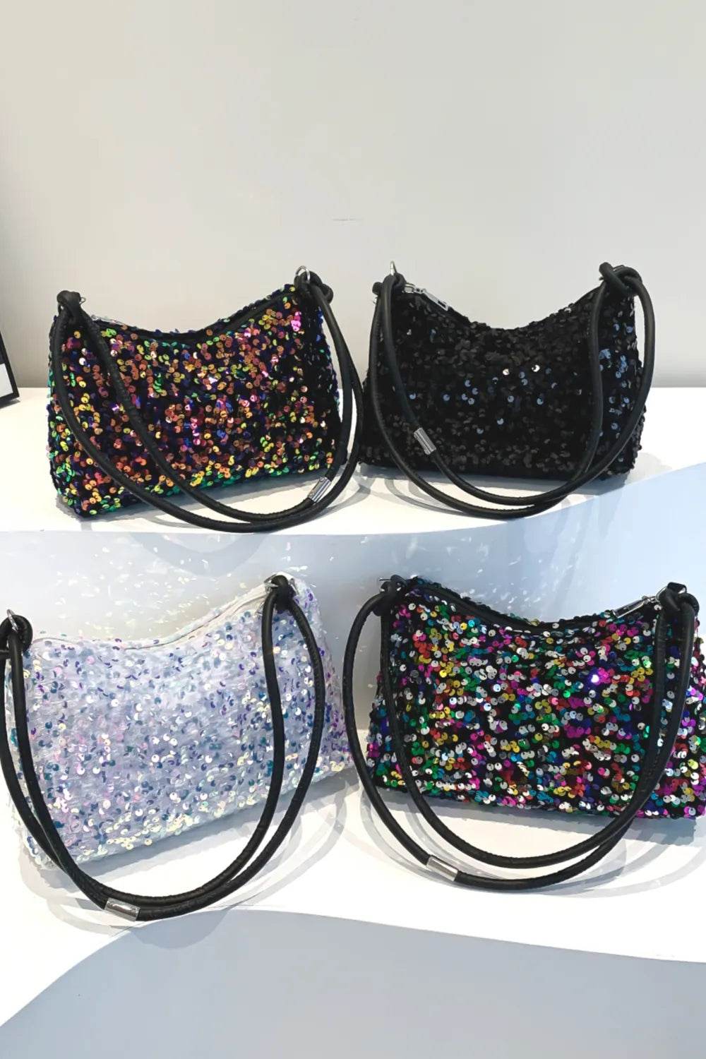 Sequin Double Strap Shoulder Bag for a perfect OOTD – dress to impress outfits from Amexza