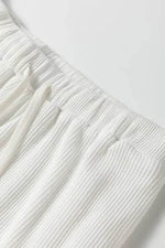 Round Neck Long Sleeve Top and Drawstring Pants Lounge Set for a perfect OOTD – dress to impress outfits from Amexza