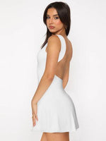 Backless Wide Strap Mini Dress for a perfect OOTD – dress to impress outfits from Amexza