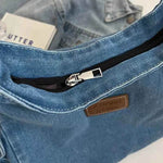 Adjustable Strap Denim Shoulder Bag for a perfect OOTD – dress to impress outfits from Amexza