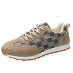 Floral Contrast Round Toe Sneakers Navy for a perfect OOTD – dress to impress outfits from Amexza