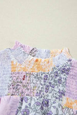 Frill Printed Mock Neck Long Sleeve Mini Dress for a perfect OOTD – dress to impress outfits from Amexza