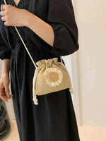 Sunflower Drawstring Bucket Bag Khaki One Size for a perfect OOTD – dress to impress outfits from Amexza