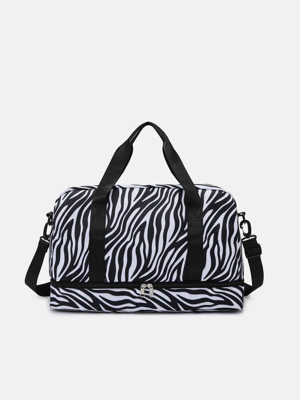 Oxford Cloth Leopard Travel Bag Zebra One Size for a perfect OOTD – dress to impress outfits from Amexza