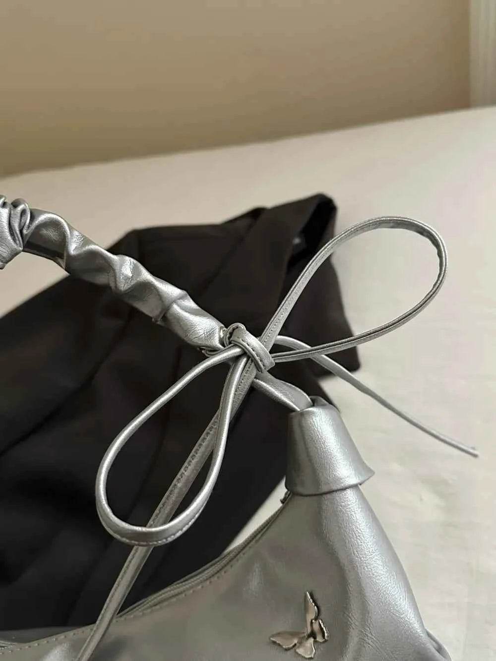 Butterfly Ruched Strap Shoulder Bag for a perfect OOTD – dress to impress outfits from Amexza