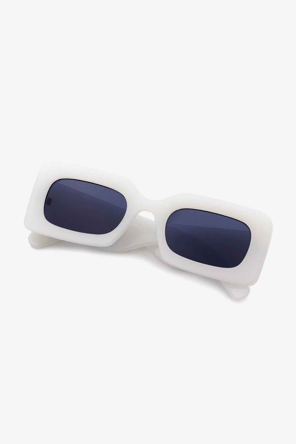 Polycarbonate Frame Rectangle Sunglasses Light Gray One Size for a perfect OOTD – dress to impress outfits from Amexza