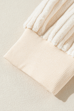 Slit Color Block Long Sleeve Sweatshirt for a perfect OOTD – dress to impress outfits from Amexza