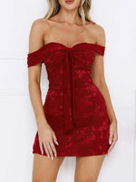 Sweetheart Neck Off Shoulder Dress