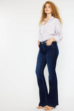 Kancan Mid Rise Slim Flare Jeans - Amexza