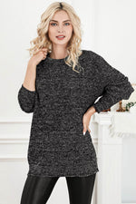 Round Neck Long Sleeve Sweater for a perfect OOTD – dress to impress outfits from Amexza