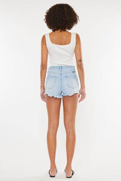 Kancan Distressed Button Fly Denim Shorts for a perfect OOTD – dress to impress outfits from Amexza
