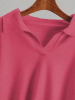 Johnny Collar Long Sleeve Top and Pants Sweater Set for a perfect OOTD – dress to impress outfits from Amexza